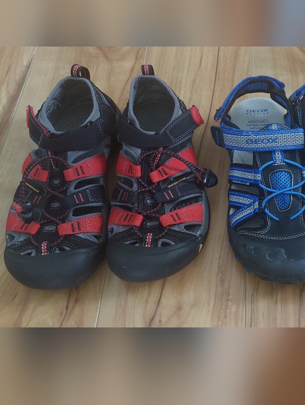 Bundle! Kids Sport Sandals - Black & Red Outdoor Water Shoe